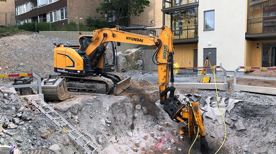 Betong-projekt i Danderyd
